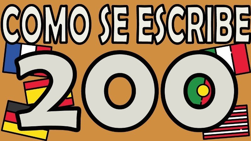 como se escribe 200