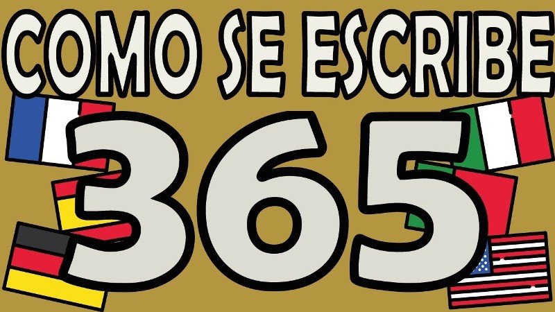 Como se escribe 365 en maya