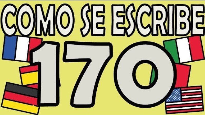 Cómo se escribe 170