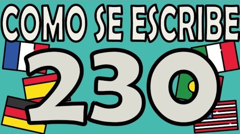 Como se escribe 230